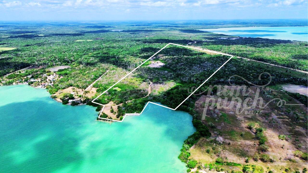 58 Acres with 1,000 Feet Seafront and unfinished house – Catfish Bight, Corozal